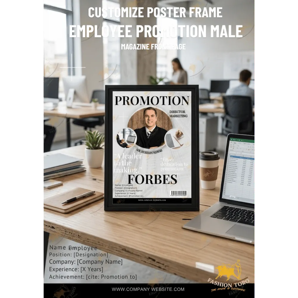 Promotion Manager Male Customize Poster Frame