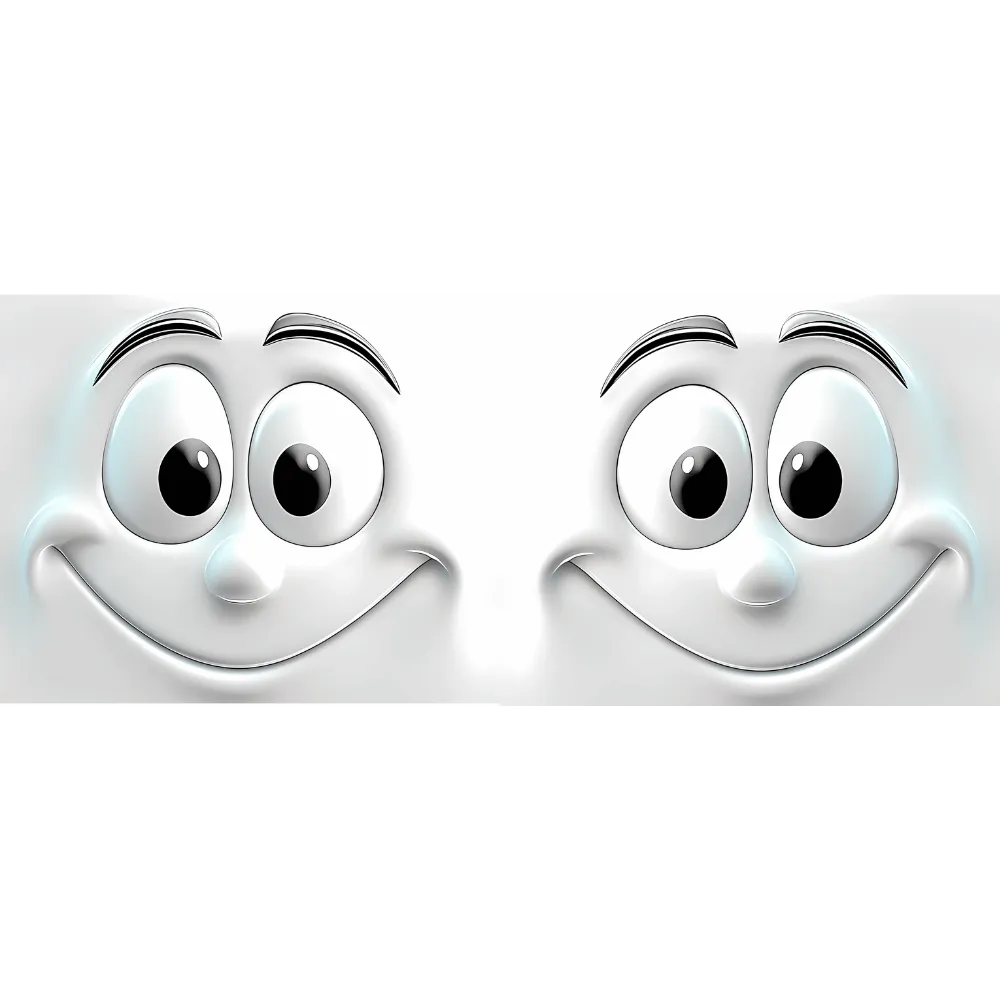 3d Funny faces