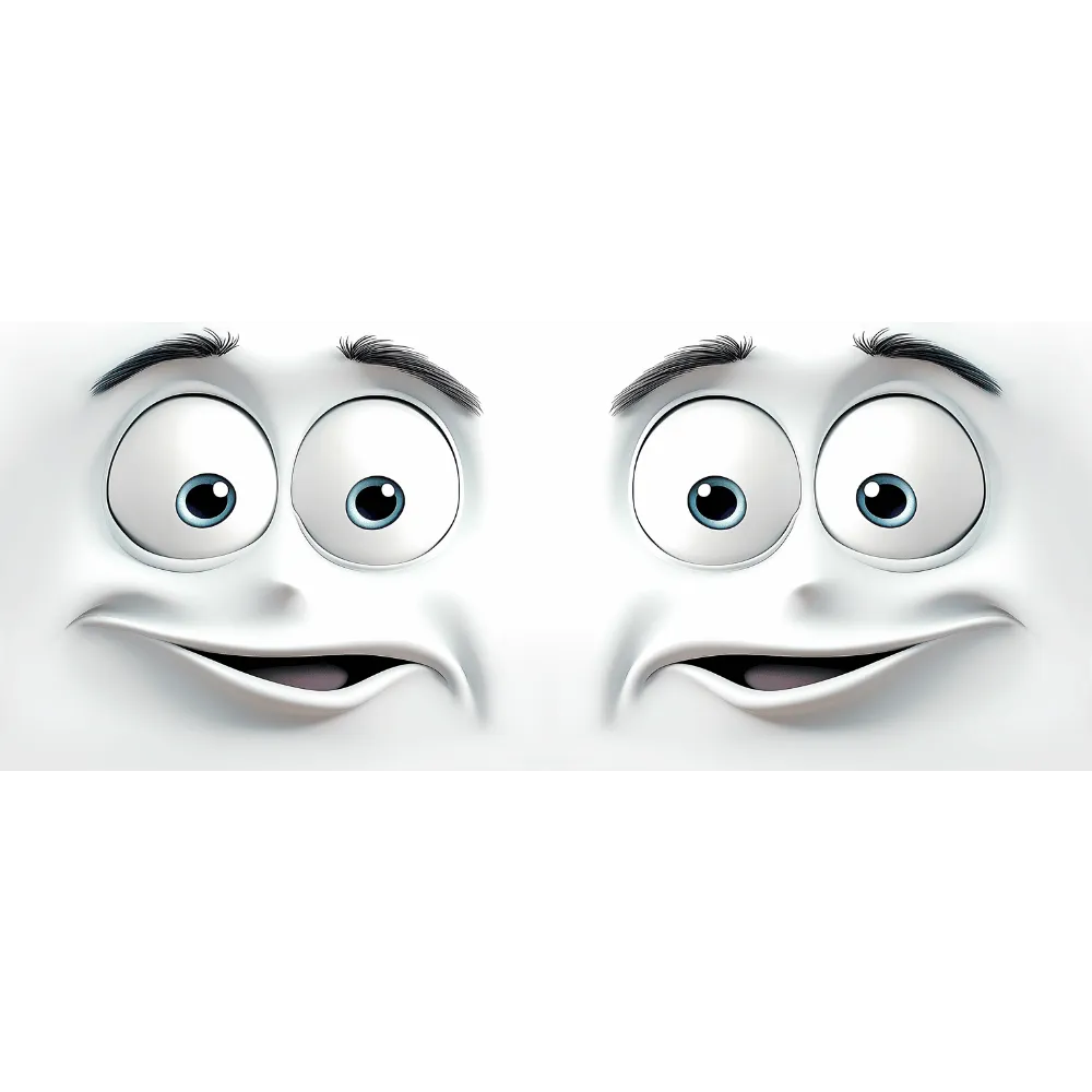 3d Funny faces