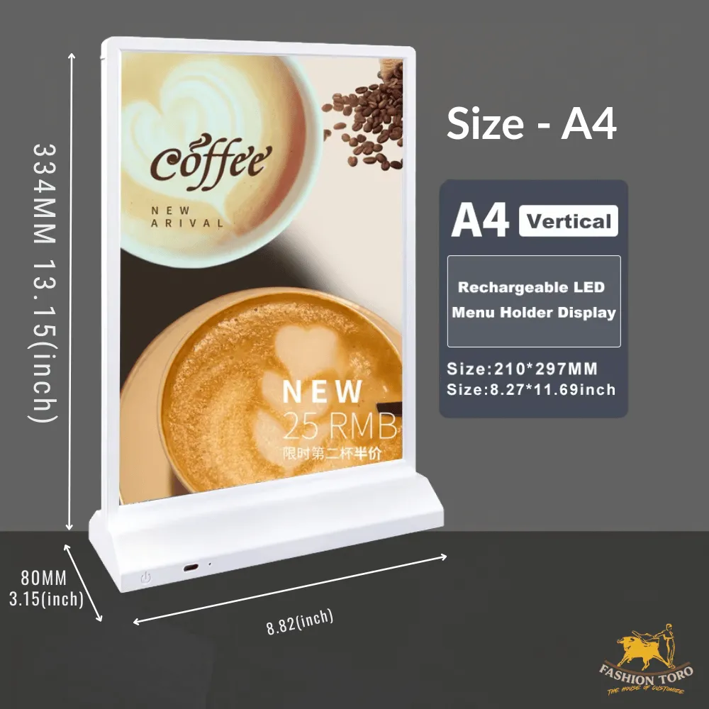 Rechargeable Countertop LED Displays