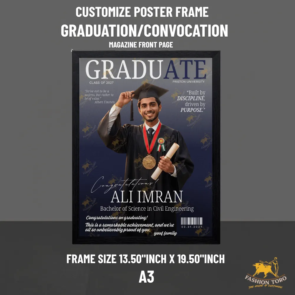 Graduation Convocation Customize Poster Frame