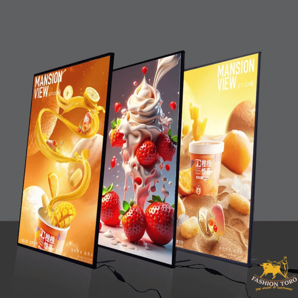 LED Lightbox illustrated Poster Frames (Wall & Table Mounted)
