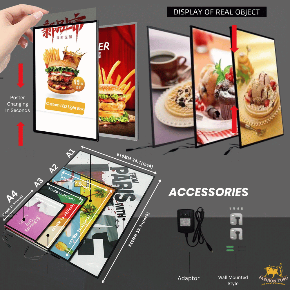 LED Lightbox illustrated Poster Frames (Wall & Table Mounted) - Image 15